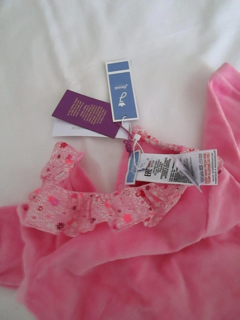 Pijama rosa com gola Jacadi – photo 3